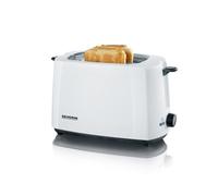 Severin Tostadora automática AT 2286 – 2 ranuras cortas 700 W, soporte para panecillos, Blanco/Negro
