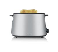Severin Tostadora de 7 niveles de tostado con accesorio para panecillos | Centrador de rebanadas de pan de 1000 W, color negro, acero inoxidable, 9371