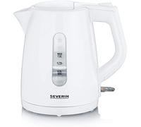 SEVERIN WK 3411 Hervidor de Agua, 2.200 W, 1.0 L aprox., Base 360° con Sistema Inalámbrico, Blanco