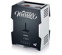 Severin Wurster WT 5005 Salchichas – 5 min, sin adición de grasa, incluye pinzas para madera – Negro
