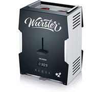 Severin Wurster WT 5005 Salchichas – 5 min, sin adición de grasa, incluye pinzas para madera – Negro