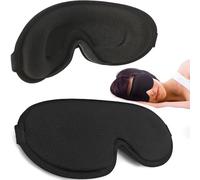 SEVERNO Antifaz para dormir 3D con espuma viscoelástica, para mujeres y hombres, gafas de dormir con banda ajustable, ideal para viajes, aviones y casa