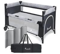 severno Cunas para niños, cunas de viaje, cuna de viaje para bebé, cuna plegable, parque para bebés y niños desde el nacimiento hasta 15 kg, compacta y plegable, Overnight, 120 x 60 cm
