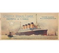 Severnside- Replica Booklet: White Star Line-Olympic & Titanic(3rd Class Accommodation) Historia, Multicolor, M (324)
