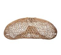 Sevia - Abat día natural de ratán estilo bohemio H35cm para montaje eléctrico E27