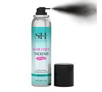 Sevich Hair Fiber Spray - Polvo para engrosar el cabello instantáneo para hombres y mujeres, fibras para el cabello más fino, resistente al agua, resistente al sudor, aspecto natural, 120 ml, negro