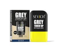 SEVICH Lápiz de retoque gris para cubrir el cabello gris, peine de cuatro dientes para líneas de cabello escasas, contiene extractos de plantas naturales, para hombres y mujeres, 15 g (negro)