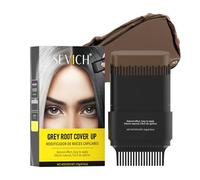 SEVICH Peine de retoque coreano 2 en 1, barra de retoque instantáneo de raíces de cabello, diseño de doble cara para cobertura natural de canas, fórmula hidratante de larga duración con extractos de