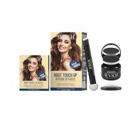 SEVICH Polvo magnético recargable para retoque de raíz del cabello, cobertura de canas impermeable y corrector de líneas capilares con doble cepillo, negro, 4 g (2 unidades)