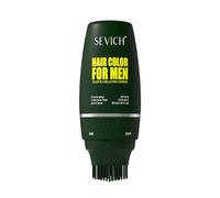 Sevich Tinte para el cabello para hombres, cubriendo el cabello gris, fórmula vegetal natural con pincel aplicador, sin amoníaco ni peróxido, reteñir las raíces del cabello rápida y fácilmente en 30