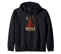 Sevilla Ciudad Mágica Giralda Viajeros España Andalucía Sudadera con Capucha
