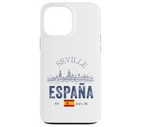 Sevilla España Banderas Souvenirs Desde Sevilla España Bandera Carcasa para iPhone 13 Pro MAX