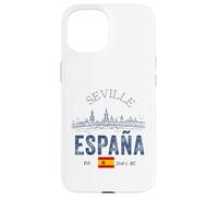 Sevilla España Banderas Souvenirs Desde Sevilla España Bandera Carcasa para iPhone 15