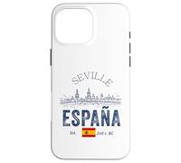 Sevilla España Banderas Souvenirs Desde Sevilla España Bandera Carcasa para iPhone 16 Pro MAX