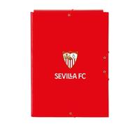 SEVILLA FC - Carpeta Folio con 3 Solapas, Ideal para Niños de Diferentes Edades, Cómoda y Versátil, Calidad y Resistencia, 26x36.5 cm