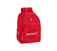 Safta SEVILLA FC - Mochila Escolar Infantil, Ideal para Niños de Diferentes Edades, Cómoda y Versátil, Calidad y Resistencia, 32x15x42 cm, Color Rojo