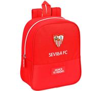 Sevilla FC - Mochila guardería adapt. carro Sevilla FC, Unisex, Rojo