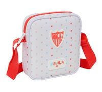 SEVILLA FC PREESCOLAR - Bandolera Pequeña, Bandolera Infantil, Bolso Niño, Ideal para Niños de 5 a 14 Años, Cómoda y Versátil, Calidad y Resistencia, 16x4x18 cm