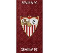 Sevilla FC Toalla de Playa en 100% Algodón, Rojo y Blanco, 75x150 cm, Diseño con Escudo Oficial