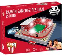 Sevilla FC - Varios Puzzle Estadio 3D, Unisex, Sanchez Pizjuan