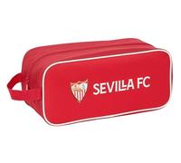 Sevilla FC - Zapatillero Mediano, Multiusos, Portatodo, Deporte, Extraescolares, Fútbol, Cómodo y Versátil, 34x14x15 cm