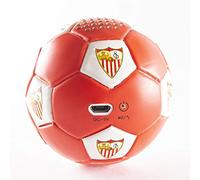 Sevilla Fútbol Club - Altavoz Bluetooth Inalámbrico y Portátil con Forma de Balón - Función Estéreo Inalámbrica - Batería de 300 mAh - Cable Micro USB Incluido - Producto Oficial
