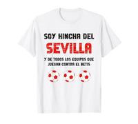 Sevilla Regalo Aficionado Deporte Fútbol Camiseta