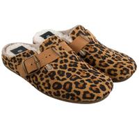 Sevillas Zapatilla casa fieltro zuecos comodos calentitos Los zapatos de Daniela MOD 21417 (Leopardo, Una talla, Sistema tallas calzado EU, Adulto, Hombre, Números, mediano, 40)