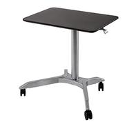 Seville Classics Escritorio móvil de Altura Ajustable con Sistema de Transporte aéreo (68,8 x 106,4 cm de Alto), Color Negro