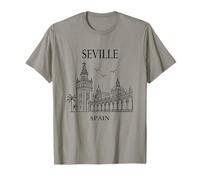 Seville Spain Minimalist City Espana Travel Souvenir Camiseta