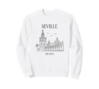 Seville Spain Minimalist City Espana Travel Souvenir Sudadera