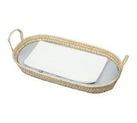 Sevira KIDS - Juego de cesta para cambios: cesta + colchón + sábana bajera + alfombra de cambio JEANNE Made in France