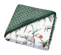 Sevira Kids - Manta reversible de Minky, Safari Made in France