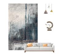 SEVOLY Alfombra calefactora eléctrica, Calentador de Suelo Radiante infrarrojo con Temporizador de Calentamiento rápido, Alfombra calefactora de grafeno Estilo Pintura de Tinta China,D,50 * 90CM