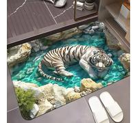 SEVOLY Felpudo para Puerta de Entrada, Interior y Exterior, con ilusión óptica 3D, para Todo Tipo de Clima, fácil de Limpiar, para Patio, Porche, Sala de Estar, Sala de Juegos,B,40 * 60cm