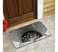 SEVOLY Felpudo para Puerta de Entrada, Interior y Exterior, con ilusión óptica 3D, para Todo Tipo de Clima, fácil de Limpiar, para Patio, Porche, Sala de Estar, Sala de Juegos,G,50 * 80cm