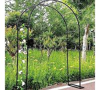 SEVSO 120Cm-350Cm Arcos De Metal Negro, Enrejado De Arco De Jardín Exterior, Cenador De Soporte para Plantas Trepadoras, Pérgola Decorativa Tradicional, Tubo Espesado De 19Mm,Verde,W3.5M*H2.2M