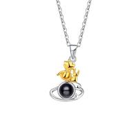 Sevso Collar para parejas, collares personalizados con imagen en el interior, collar personalizado para resaltar las emociones profundas entre dos personas, Applicable, Plata, No es una piedra
