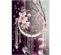 Sevtidy DIY 5D Diamante Pintura por Números Kit Flowers And Tassels Bricolaje Diamond Painting Kit Completo Bordado De Punto De Cruz Diamante Arts Craft para Decoración de la Pared del Hogar 30x40cm