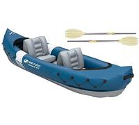 Sevylor Tahaa Kayak Incl. Remo, Canoa Inflable para 2 Personas, Barco Inflable, Barco de Remo con Carcasa Robusta de PVC, Correas para Sujeción de Equipaje, Construcción de Barras para Alta