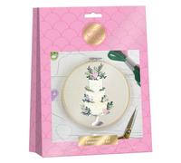 Sew and So On - Kit de bordado de manualidades de boda, pastel de boda, ideal para adultos y niños, gran regalo de arte, para decoración del hogar