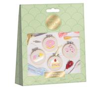 Sew And So On Kit de bordado premium, dulces dulces, kits de bordado para adultos y kits de punto de cruz para adultos principiantes, kit de bordado para principiantes con patrones de bordado, juego