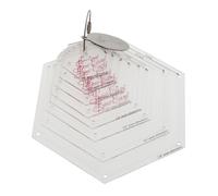 Sew Easy Juego de plantillas hexagonales - 8 regla de acolchado y patchwork para coser apliques, acrílico transparente antideslizante, 1,9 - 7,6 cm