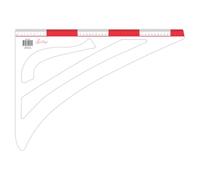 Sew Easy Plantilla cuadrada de sastrería - todos los tamaños de acolchado y patchwork regla para coser apliques, acrílico transparente antideslizante