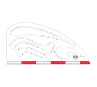 Sew Easy???Regla de Sastre/???Regla para marcar y transferir de Formas Hundidas, pl?Stico/Escala cm