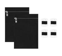 Sew Pocket - Canvas Security Pouch | Anti Theft Travel Pocket - 8.46 Inch Zipper Hidden Storage Insert for Jackets Coats Hoodies Shirts Clothes Secure Wallet Passport