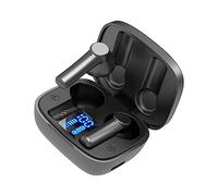 SEWACC 1 Juego Auriculares Inalámbricos Deportivos TWS con Estuche de Carga Auriculares Inteligentes In Ear con Pantalla LED y Resistencia al Agua Películas y