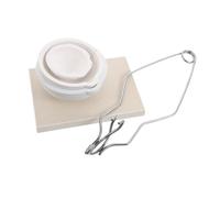 SEWACC 1 Juego Crisoles de Cerámica para Derretir Metales Set Base de Soldadura Panal para Fundición de Joyería y Refinación de Aluminio Resistente y Portátil