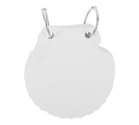SEWACC 1 juego de fichas con anilla: fichas de vocabulario en blanco para estudiar - 30 hojas de caracola y 2 aros de carpeta - Bloc de notas para el trabajo, la oficina y el estudio