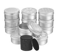 SEWACC 1 Juego de latas metálicas con Tapa para el Kit de Entrenamiento de olfato para Perros Contenedor portátil para Entrenamiento de olfato para Perros